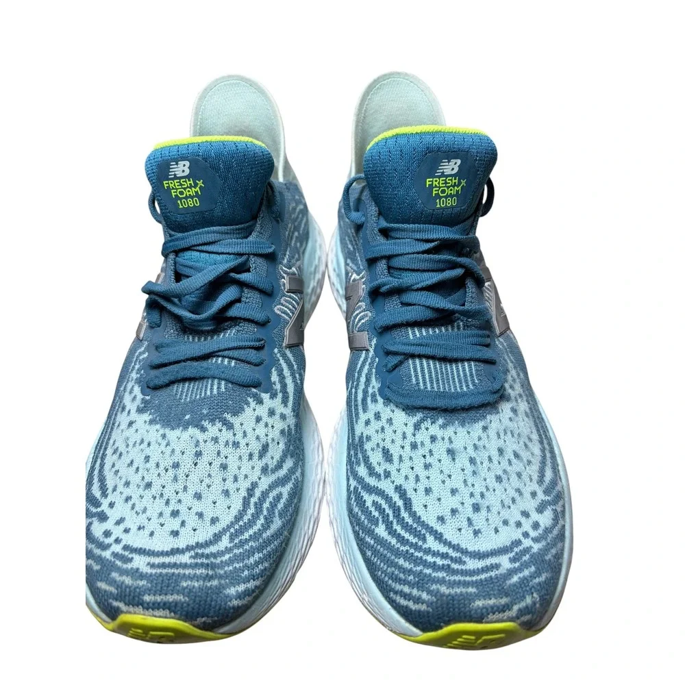 New Balance Fresh Foam 1080 v11 Womens Running Shoes Blue W1080M11 Neon Accent